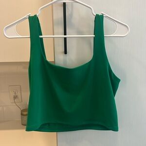 Express body contour tank top large green